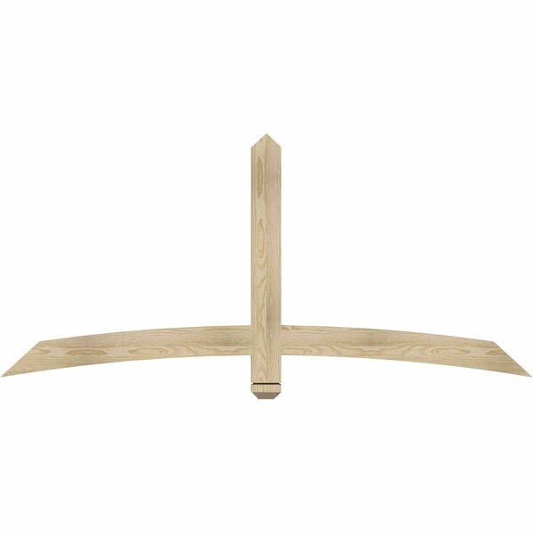 Ekena Millwork Bellingham Rough Sawn Timber Gable Bracket, Douglas Fir, 72"W x 33"H x 2"D x 4"F, 11/12 Pitch GBW072X33X0204BEL00RDF - main